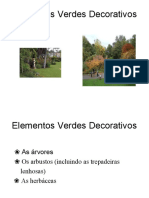 Elementos Verdes Decorativos Botânica