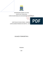 Relatório - Equação Termométrica - Laboratório Virtual