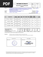 Informe de Ensayo - Resistencia A La Compresion