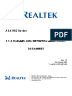 ALC882 Series: 7.1+2 Channel High Definition Audio Codec