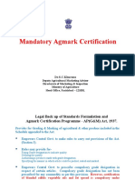 Mandatory Agmark Certification - PPT (Compatibility Mode)