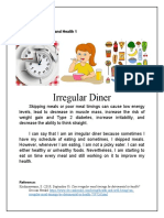 Irregular Diner: Physical Education and Health 1