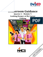 Homeroom Guidance: Looking Deeper at My Career Pathing