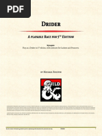 Race Drider (5e)