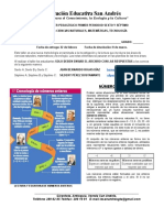 Tercer Taller Pedagógico Sexto y Séptimo Primer Período