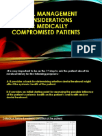 Dental Management of Medically Compromised Patients