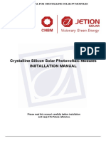 JT - Installation Manual For PV Modules A0