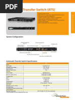 Automatic Transfer Switch (ATS) : System Configuration