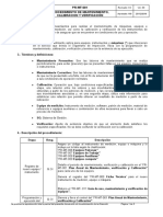 PR-MT-001 Procedimiento de Mantenimiento, Calibracion Y Verificación