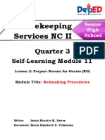 Housekeeping Services NC II: Quarter 3