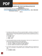 COMPRENSION DE TEXTOS - SIMULACRO - Varios 019 - Resultados de La ECE 2012