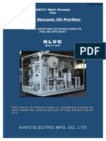 High Vacuum Oil Purifier: Kato Electric Mfg. Co., LTD