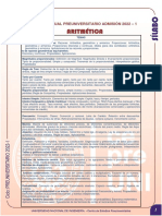 Aritmética: Ciclo Virtual Preuniversitario Admisión 2022 - 1