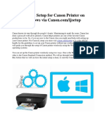 Wireless Setup For Canon Printer On Windows Via Canon - Comijsetup