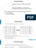 What - Why: Dummy Variables