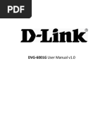 DVG 6001G User Manual v1.0