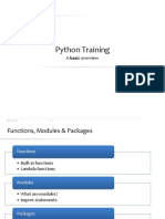 Python Training: A Basic Overview