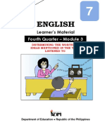 English: Fourth Quarter - Module 3