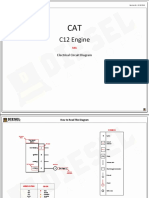 C12 Engine: Electrical Circuit Diagram