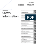 Safety Information: Television