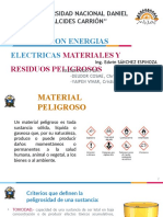 Trabajo Con Electricidad, Materiales y Residuos Peligrosos