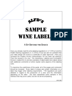 Sample Wine Labels: A B B B