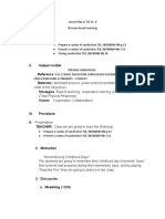 Lesson Plan in TLE (Process Based Learning) Final