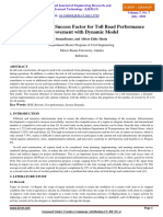 Critical Success Factor For Toll Road Performance Improvement With Dynamic System