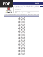 Avaliação Da Aprendizagem em Processo: Língua Portuguesa