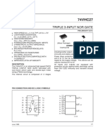 Triple 3-Input Nor Gate: PD CC o