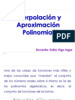 Clase 6 Interpolacion y Aproximacion Polinomial