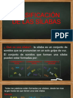 Clasificación de Las Sílabas