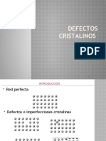 Jalgongo - Clase 9. Defectos Cristalinos
