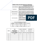 Rubrica de Proyectos. R