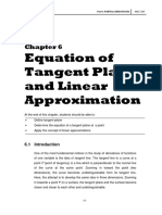 Equation of Tangent Plane and Linear Approximation: Part 1 Partial Derivatives