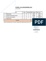 Facture Proforma Reparation Groupe Électrogène