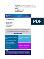 Globe Bill For The Month of December For Account No. 1085755606
