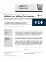 A Propósito de Un Caso Paciente Joven Con Tumor Desmoide de Mama Diagnosticado Tras Tumorectomía