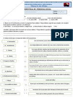 Examen Bimestral de Personal Social