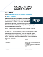 Macbook All-In-One For Dummies Cheat Sheet: Mac Os X Finder Keyboard Shortcuts