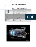 Cronología y Estructura Del Universo