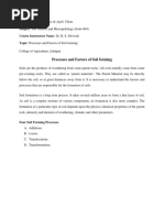 Processes and Factors of Soil Forming