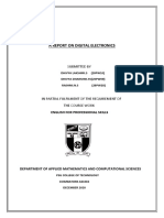 A Report On Digital Electronics: Submitted by