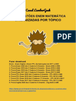 Enem Matemática - 400 Questões Organizadas Por Tópicos
