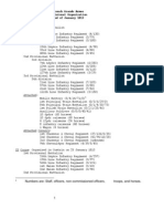 French Grande Armee, Provisional Organization, End of January 1813 