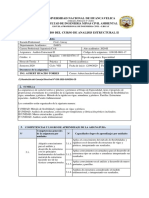 Silabo Analisis Estructural II 2020 - II