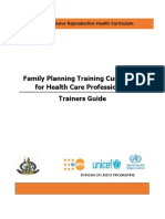 Family Planning Training Curriculum Guide