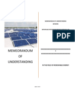 MOU - For The Collaboration On Solar Energy Development