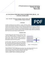 An Analysis of The Behavior of Hybrid Steel Beam - RC Column Connection