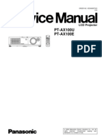 Panasonic PT-AX100 Service Manual